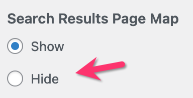 Search Results Page Map